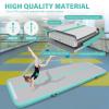 AKSPORT Air Mat Tumble Track 10ft-20ft Inflatable Gymnastics Mat 4/8in Thickness for Home Use/Tumble/Gym/Training/Cheerleading/Yoga (Mint Green, 10x3.28x0.66ft) view 2