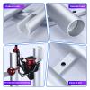3 Tube Aluminium Fishing Rod Holders, 3 Link Wall-Mounted Pod Rack, Be Suitable for Marine Boat Yacht Camper RV view 4