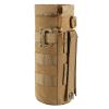 FRTKK Tactical MOLLE Water Bottle Pouch with Drawstring Open Top & Mesh Bottom, Military Water Bottle Holder Bag Sports Travel Hydration Carrier (Tan-1 Pack) view 1