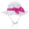 Rose Red Bow Baby Bonnet Sun Hats for Girls - UPF 50+ Outdoor Caps 2-4 Years view 2