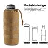 FRTKK Tactical MOLLE Water Bottle Pouch with Drawstring Open Top & Mesh Bottom, Military Water Bottle Holder Bag Sports Travel Hydration Carrier (ACU-1 Pack) view 3