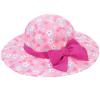 Baby Sun Hat Wide Brim Bucket Hat Baby Girl Sunhat UPF 50+ Summer Beach Hat Infant Sun Hat Strawberry Flowers 6-12 Months view 3