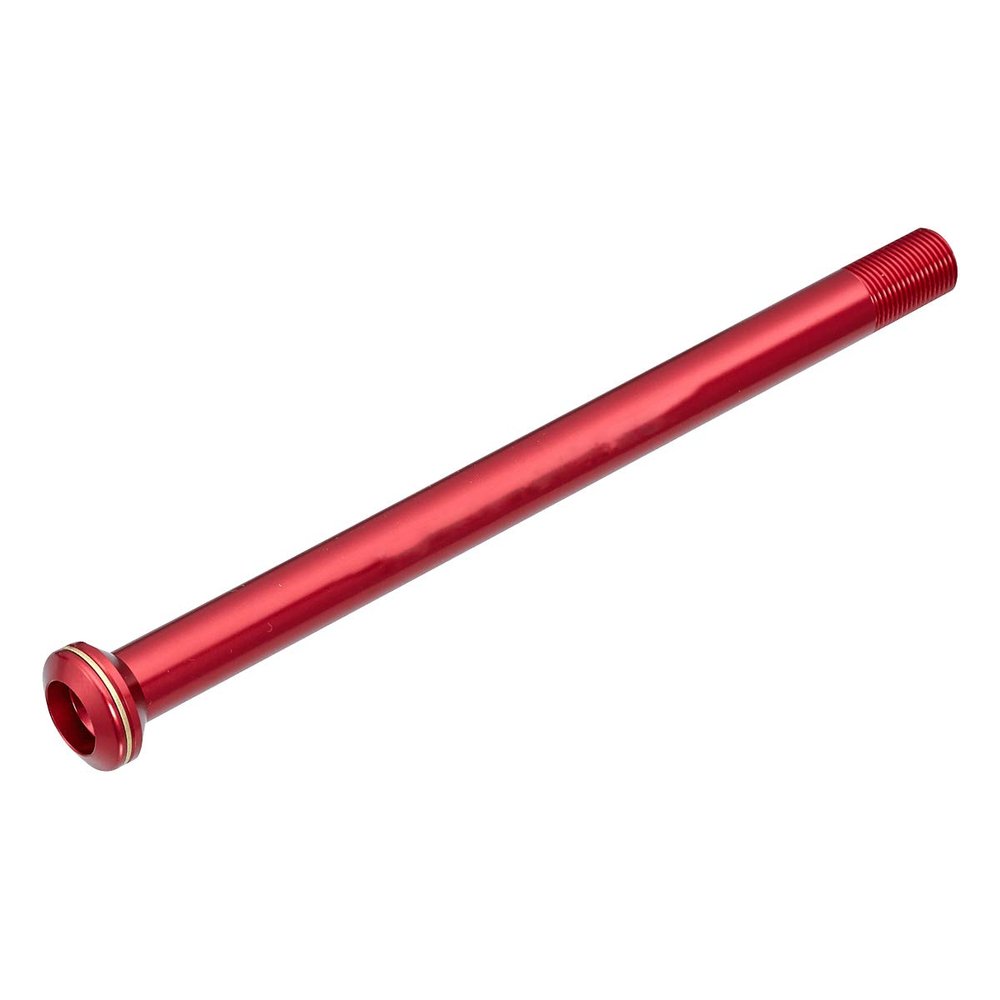 KCNC KQR09 7075AL Through Axle, Red, 0.5 x 3.9 inches (12 x 100 mm), 1.5 Pitch/Shaft Length 4.8 inches (123 mm), Hex Type Through Axle, for Front