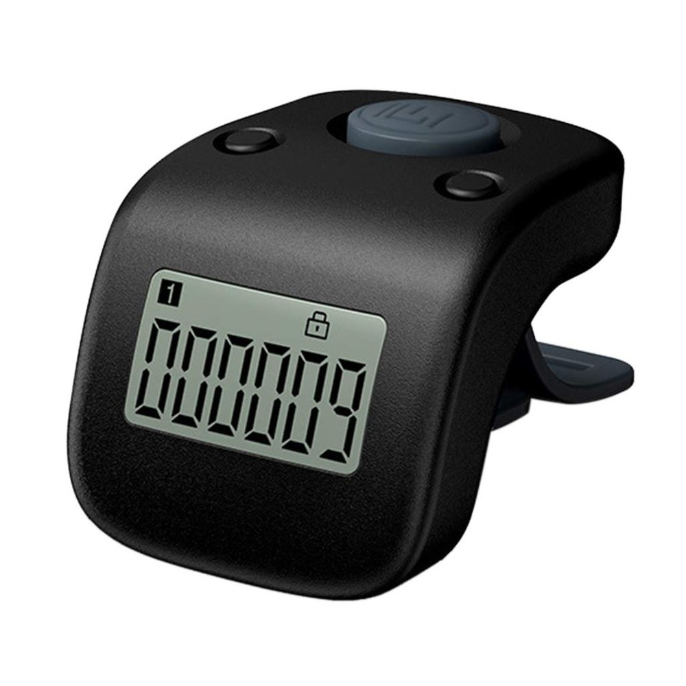 UNTERING Digital LCD Finger Ring Tally Counter 6Digit Buddha Beads Prayer Counter Clicker