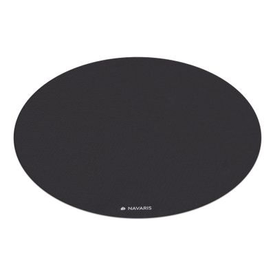 Navaris Round Yoga Mat - 47" Diameter Circular Exercise Mat 1/4" Thick - Non-Slip Mat for Cardio, Workout, Fitness, Tai Chi, Meditation - Size Small