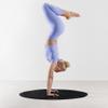 Navaris Round Yoga Mat - 47" Diameter Circular Exercise Mat 1/4" Thick - Non-Slip Mat for Cardio, Workout, Fitness, Tai Chi, Meditation - Size Small view 2
