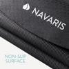 Navaris Round Yoga Mat - 47" Diameter Circular Exercise Mat 1/4" Thick - Non-Slip Mat for Cardio, Workout, Fitness, Tai Chi, Meditation - Size Small view 4