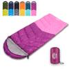Flantree Sleeping Bag 4 Seasons Adults & Kids for Camping Hiking Trips Warm Cool Weather,Lightweight and Waterproof with Compression Bag,Indoors Outdoors Activities view 1
