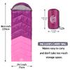 Flantree Sleeping Bag 4 Seasons Adults & Kids for Camping Hiking Trips Warm Cool Weather,Lightweight and Waterproof with Compression Bag,Indoors Outdoors Activities view 2