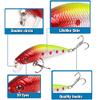 HZLXF1 Fishing Lure 70mm 8g 3D Eyes Crank Bait Wobbler Artificial Plastic Hard Bait Fishing Tackle Fishing Tools (Color : 8) view 2