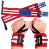Rip Toned Wrist Wraps for Weightlifting  USPA & USAPL Approved 18" Wrist Straps for Powerlifting  Adjustable, Durable Gym Wraps with Thumb Loop  Quality Support for Men & Women  USA Flag Flex view 2