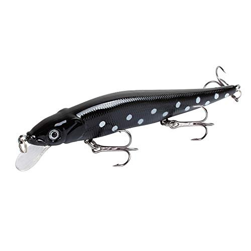 HZLXF1 1pcs Fishing Lure 115mm/14g Minnow Crankbait Wobblers 3D Eyes Perch Artificial Bait Carp Bait Swim Bait Fishing Tools (Color : 10)