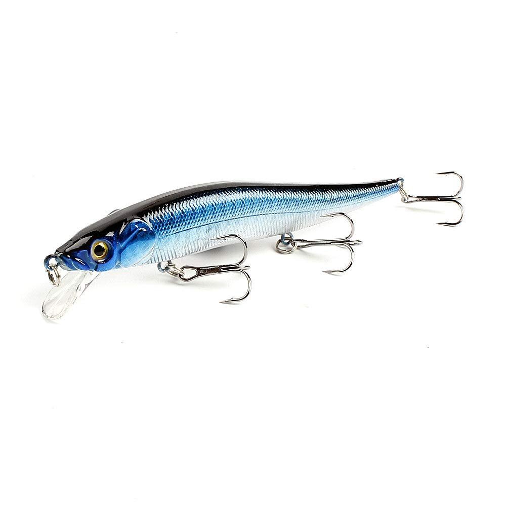 HZLXF1 1pcs Fishing Lure 115mm/14g Minnow Crankbait Wobblers 3D Eyes Perch Artificial Bait Carp Bait Swim Bait Fishing Tools (Color : 11)