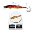HZLXF1 1pcs Fishing Lure 115mm/14g Minnow Crankbait Wobblers 3D Eyes Perch Artificial Bait Carp Bait Swim Bait Fishing Tools (Color : 11) view 3