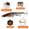 HZLXF1 1pcs Fishing Lure 115mm/14g Minnow Crankbait Wobblers 3D Eyes Perch Artificial Bait Carp Bait Swim Bait Fishing Tools (Color : 11) view 4