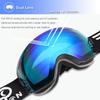EXP VISION Snowboard Ski Goggles Men Women Youth, Anti Fog OTG Winter Snow Goggles Spherical Detachable Lens (Blue) view 4
