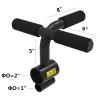 T Bar Row Handle Landmine Attachment for Barbell, Ram Horn V Shape T-Barbell Row Handles, Single and Double Arm Landmine Exercise Equipment Bar, Fits 1 and 2 Inches Olympic Bars (Color : T Hand) view 2