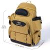 BASSDASH Fishing Tackle Backpack Water Resistant Tactical Bag Soft Tackle Box with Rod Holder and Protective Rain Cover view 2