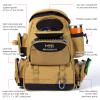 BASSDASH Fishing Tackle Backpack Water Resistant Tactical Bag Soft Tackle Box with Rod Holder and Protective Rain Cover view 3