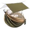 Sunyear Double Camping Hammock with Net & Sunyear Hammock Rain Fly Tent Tarp Provides Effective Protection Against Rain view 1