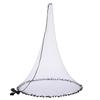 BASSDASH American Saltwater Fishing Cast Net 3/8 1/4-Inch Mesh 4ft 6ft 8ft Radius, 1-Pound Per Foot, for Bait Fish with Utility Bucket Casting view 2