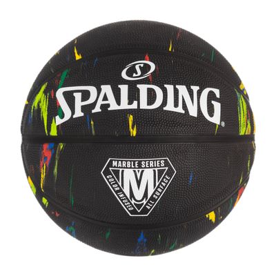 Spalding Marble Series Black Multi-Color Outdoor Basketball 29.5"