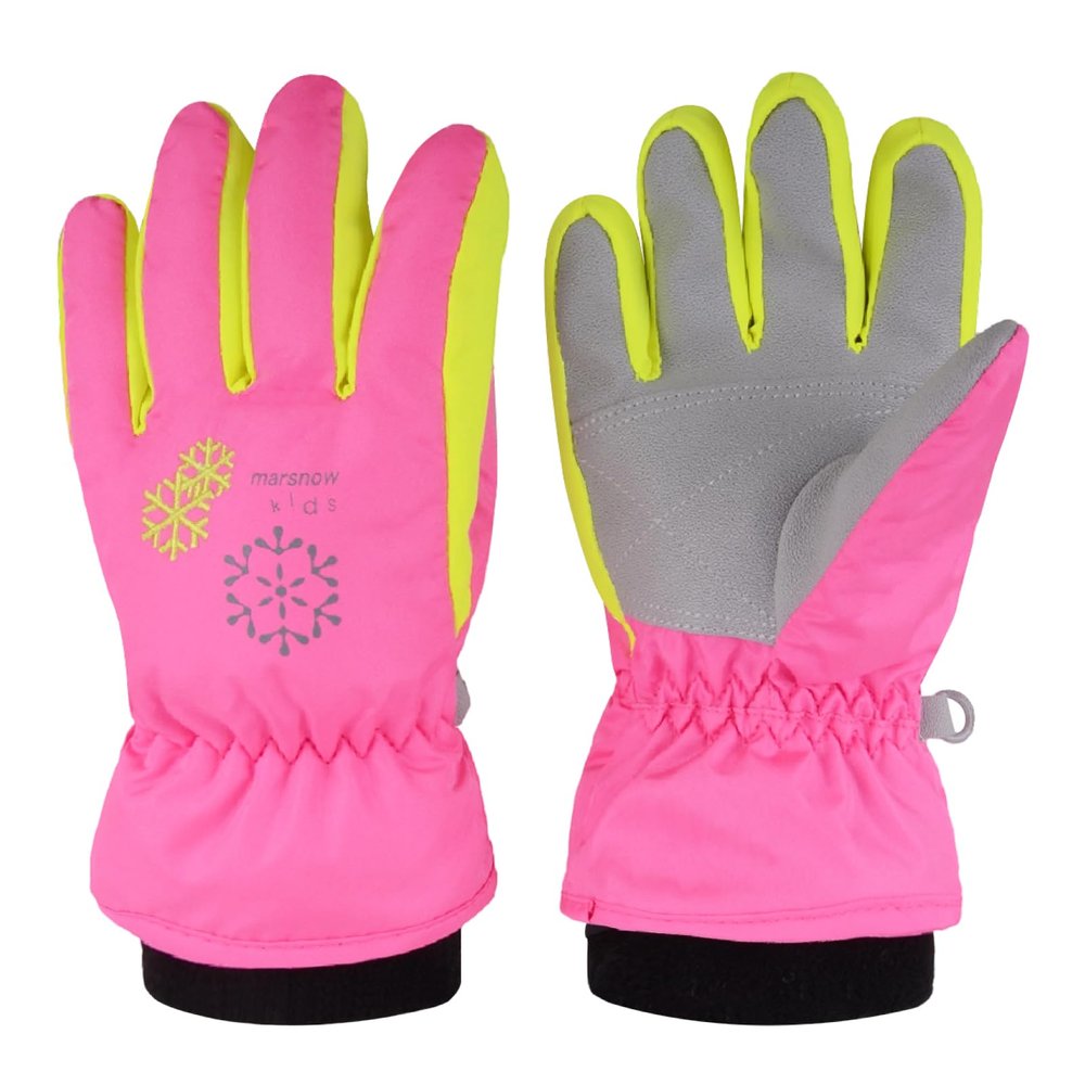JEELAD Kids Ski Snow Gloves Windproof for Boys Girls Winter Cold Weather Riding Driving Hiking Snowboard Cycling Skiing Sports