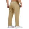 BGOWATU Men's Sweatpants with Zip Pockets Lightweight Quick Dry Athletic Workout Joggers Elastic Waist Hiking Travel Pants A2 Khaki S view 3