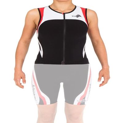 Kiwami Rio Men's Tri Top - Tri Top - Triathlon Men's Top (Black/Red, X-Small)