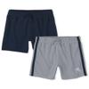 The Children's Place Baby Boys' and Toddler Athletic Pull On Shorts, Navy/Gray 2-Pack, 12-18 Months view 1