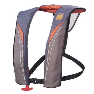 BLUESTORM Cirrus26 Inflatable PFD Life Jackets for Adults | US Coast Guard Approved Automatic Life Vest w/Manual Override Convertibility (Legendary Tan, One Size)