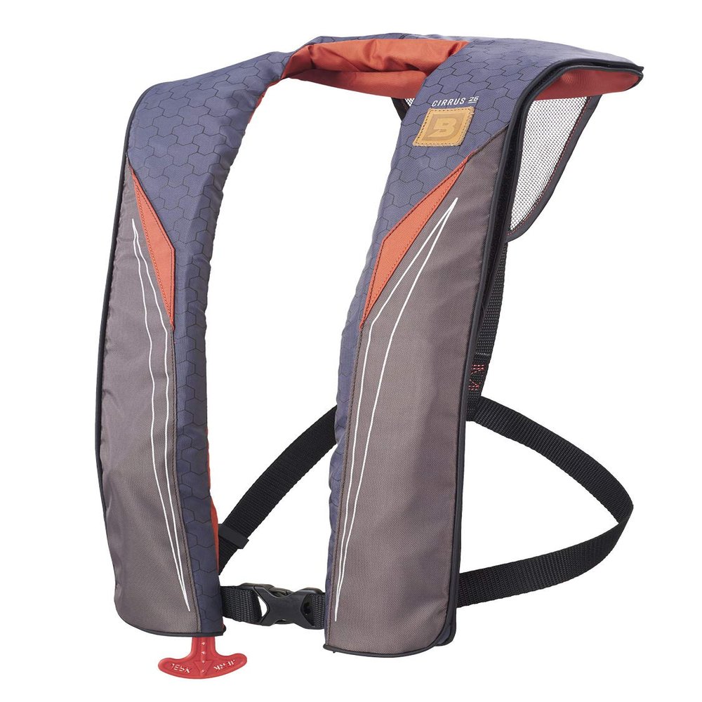 BLUESTORM Cirrus26 Inflatable PFD Life Jackets for Adults | US Coast Guard Approved Automatic Life Vest w/Manual Override Convertibility (Legendary Tan, One Size)
