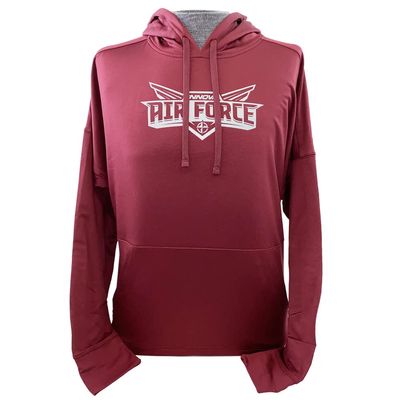 Innova Discs Air Force Flex Performance Pullover Hoodie Hooded Disc Golf Sweatshirt - Burgundy - XXL
