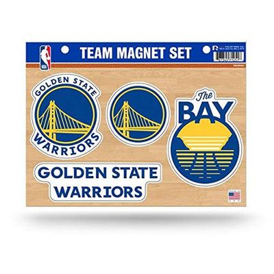 Rico Industries NBA Golden State Warriors Die Cut Team Magnet Set Sheet, 8.5 x 11-"