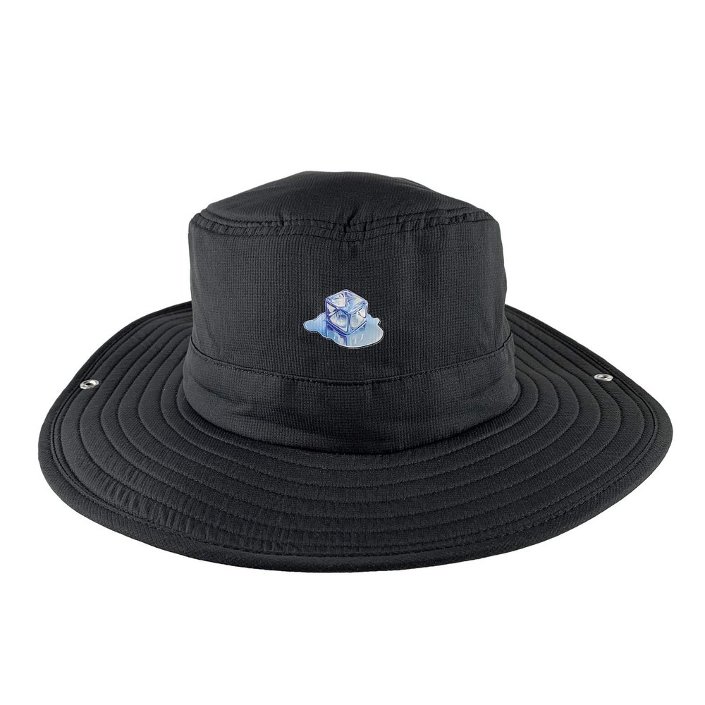 ICED Bucket Hat - Insulated Cooling Hat for ICE (Black, Upsized)