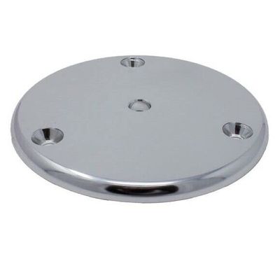 TACO Marine F32-4340BSS Aluminum Spiral Sanded 3-Hole 1/4" I.P.S. 4 Round Pad