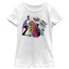 Disney Girl's Half Note Jazz Club Badge T-Shirt, White, Large view 1