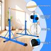 FC FUNCHEER Gymnastics Bar for Kids Ages 3-15, 35" to 60" Adjustable Height, 4FT Wide Base - Professional Kip Bar with 360 Stability & Fiberglass Crossbar, Easy Fold&Solid Design for Home Training view 3