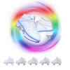 MLyzhe Deformation Roller Shoes Male and Female Skating Shoes Adult Children's Automatic Walking Shoes Invisible Pulley Shoes Skates with Double-Row Deform Wheel view 1