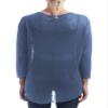 YEAHDOR Women's Long Sleeve See Through Mesh Dance Top Yoga Workout Active Shirt Sheer Dance Cover Up Dusty Blue OneSize view 2
