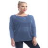 YEAHDOR Women's Long Sleeve See Through Mesh Dance Top Yoga Workout Active Shirt Sheer Dance Cover Up Dusty Blue OneSize view 4