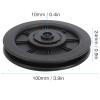 Pulley Wheel, Universal Smooth Replacement Nylon Bearing Pulley 100mm 10Pcs Set Durable Low Noise for Home Gym Fitness Equipment Bodybuilders Cardio Workouts view 2