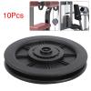 Pulley Wheel, Universal Smooth Replacement Nylon Bearing Pulley 100mm 10Pcs Set Durable Low Noise for Home Gym Fitness Equipment Bodybuilders Cardio Workouts view 4