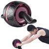 Abdominal Roller Wheel, Smart Brake Automatic Rebound Ab Roller Wheel, Mute Non-Slip Abs Carver Multiple Angles Core Workouts Ab Roller, Home Gym Equipment for Men Women Abdominal Exercise (purple) view 1