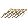 5 Pack Metal Money Clips, 85mm Bronze Spring Steel Cash Holder for Leather Wallet, Credit Card Check Organization view 2