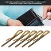 5 Pack Metal Money Clips, 85mm Bronze Spring Steel Cash Holder for Leather Wallet, Credit Card Check Organization view 3