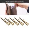 5 Pack Metal Money Clips, 85mm Bronze Spring Steel Cash Holder for Leather Wallet, Credit Card Check Organization view 4