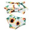 renvena Baby Girls Sunflower Halter Bikini Top with Swim Short Bottoms for Kids Swimsuit Summer Holiday Sunsuit Sunflower 3-6 Months view 4
