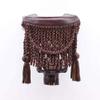 Joy's Billiard Pool Table Leather Pockets Cherry Billiard Pool Pockets with Fringe Set of 6-Mahogany view 1