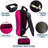 Getfitsoo Golf Shoe Bag, Pink Golf Shoes Bags Women Outdoor Zippered Carrier Bags with Ventilation Sport Shoes Bag Travel Shoe Bags (Pink) view 3